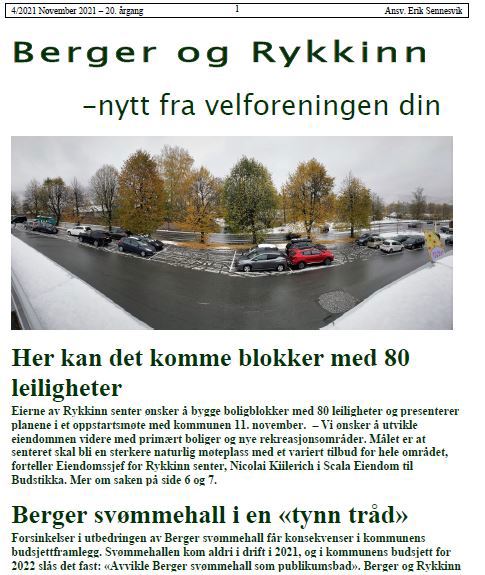 Velavisen for november er ute i postkassene