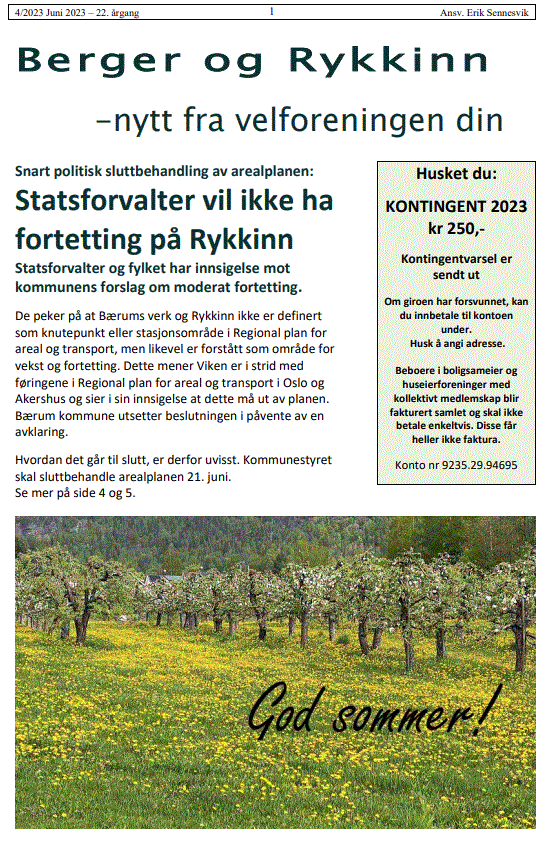 Velavisen for juni er ute i postkassene