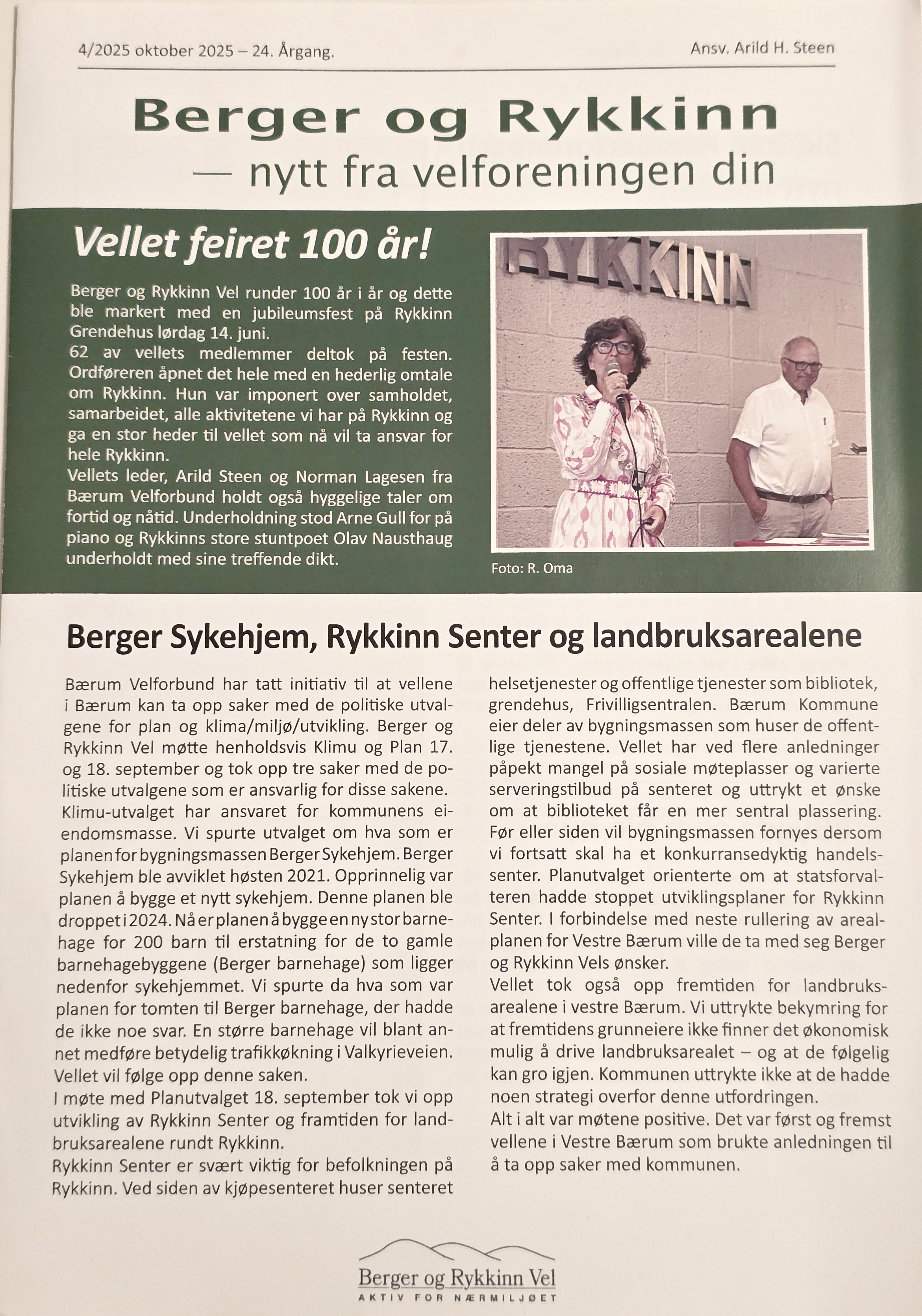 Artikkelbilde til artikkelen Oktober-utgaven av velavisen er nå delt ut